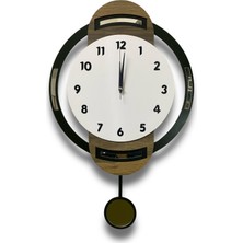 STE Desing Duvar Dekorasyon Saati,duvar Saati, Ahşap Saat, Sarkaçlı Saati Ahşap Sarkaçlı Duvar Saati,wall Clock