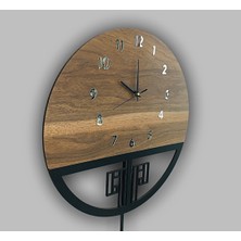 STE Desing Dmr Ahşap Duvar Saati, Ahşap Duvar Saati, Duvar Saati, Sessiz Duvar Saati, Wooden Wall Clock