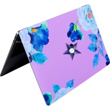 McStorey Macbook Air M1 Kılıf Laptop Kaplama Sticker Koruyucu A2337 ile Uyumlu Flower03