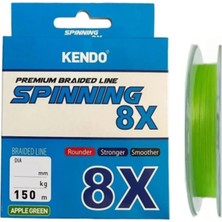Kendo Spinning 8x Kat Fighting 150MT Örgü Ip Misina (Apple Green)
