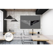 Lifeart Kanvas Geometrik Kartal Art Dekoratif Kanvas Tablo