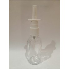 Ziylan 30 cc Şeffaf Burun Spreyli Cam Şişe Medikal Şişe 50 Adet