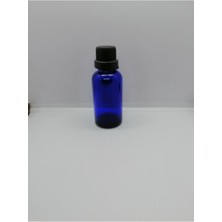 Ziylan 30 cc Mavi Cam Şişe Tıpalı Kapak Medikal Şişe Cam Şişe 50 Adet