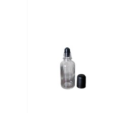 Ziylan 50 cc Şeffaf Cam Roll-On Şişesi -50 ml Şişe - Cam Roll On Şişe - Cam Şişe (50ADET )