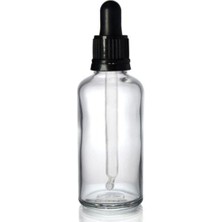 Ziylan Şeffaf Cam Şişe 20 ml Cam Damlalıklı 25 Adet