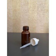 Ziylan 30 cc Ecza Amber Cam Şişe 10 Adet Plastik Damlalıklı