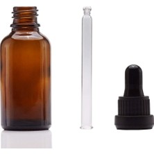 Ziylan Amber Cam Şişe 50 ml Cam Damlalıklı 25 Adet