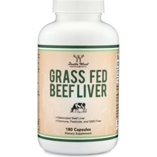 Double Wood Grass Fed Beef Liver 1000 mg 180 Capsul USA