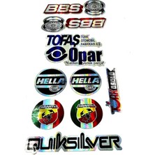 Arabul Tofaş - Bbs - Opar - Hella - Abarth Çoklu Sticker Hologram Özel Üretim