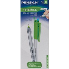 Pensan Trıball Tükenmez Kalem Açık Yeşil 12.li