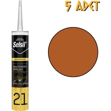 Selsil Silikonize Mastik Bronz 500 Gr. - 5 Adet