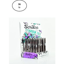 Scrikss 108 Tükenmez Kalem Titanium 36'lı