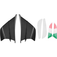 Pabiflo Motosiklet Winglet Aerodinamik Kanat Kiti Spoiler Motosiklet Rüzgar Akışı Sabitleme Kanat S1000RR V4 -10R R1, Mat Siyah (Yurt Dışından)