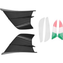 Pabiflo Motosiklet Winglet Aerodinamik Kanat Kiti Spoiler Motosiklet Rüzgar Akışı Sabitleme Kanat S1000RR V4 -10R R1, Mat Siyah (Yurt Dışından)