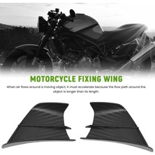 Pabiflo Motosiklet Winglet Aerodinamik Kanat Kiti Spoiler Motosiklet Rüzgar Akışı Sabitleme Kanat S1000RR V4 -10R R1, Mat Siyah (Yurt Dışından)