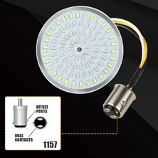 Pabiflo 1157 Ön Dönüş Sinyali Ampul, Duman Lens Kapaklı, 2 Inç Led, 1986-2020 Beyaz/amber (Yurt Dışından)