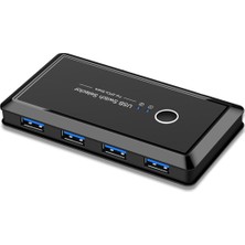 Pabiflo Bilgisayar Paylaşım Yazıcısı Usb3.0 Paylaşım 4 Çıkış 2 Giriş Anahtar Adaptörü (Yurt Dışından)