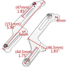 Pabiflo CB500X 2013-2016 Için Ön Cam Braketi Alüminyum Alaşımlı (Gümüş) (Yurt Dışından)