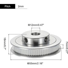 Pabiflo 80 Diş 2gt Senkron Kasnak Deliği 12MM (Yurt Dışından)