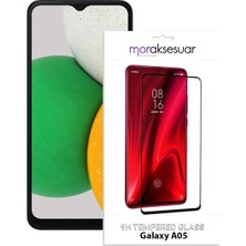 Moraksesuar Samsung Galaxy A05 5D Ekran Koruyucu Cam Tam Kaplayan Şeffaf