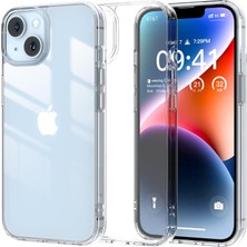 HappyCase Apple Iphone 14 Kılıf Space Kapak Darbe Emici Kamera Korumasız Şeffaf Silikon Kılıf