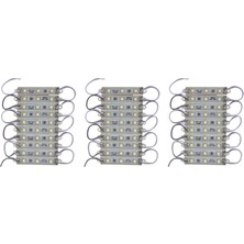 Pabiflo 3 x 10 Adet 5050 Smd 3 LED Modül Sip Su Geçirmez Dc 12V Soğuk Beyaz (Yurt Dışından)