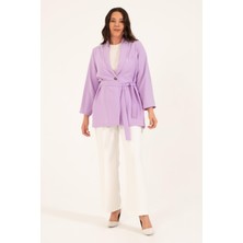 Myline Kuşak Detaylı Salaş Ceket