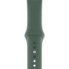 HappyCase Apple Watch Seri 1/2/3/4/5/6/7/8/se/ultra 38MM 40MM 41MM Kordon Kayış Bileklik Klasik Silikon Haki Yeşil