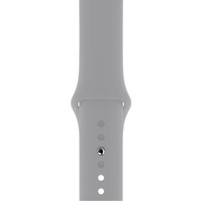 HappyCase Apple Watch Seri 1/2/3/4/5/6/7/8/se/ultra 38MM 40MM 41MM Kordon Kayış Bileklik Klasik Silikon Gri