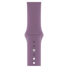 HappyCase Apple Watch Seri 1/2/3/4/5/6/7/8/se/ultra 38MM 40MM 41MM Kordon Kayış Bileklik Klasik Silikon Koyu Lavanta