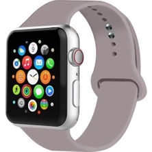 HappyCase Apple Watch Seri 1/2/3/4/5/6/7/8/se/ultra 42MM 44MM 45MM 49MM Kordon Kayış Bileklik Klasik Silikon P Gri
