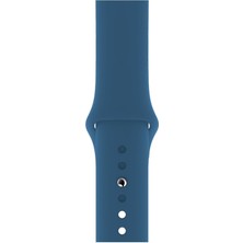 HappyCase Apple Watch Seri 1/2/3/4/5/6/7/8/se/ultra 42MM 44MM 45MM 49MM Kordon Kayış Bileklik Klasik Silikon Denim Blue