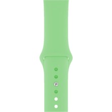 HappyCase Apple Watch Seri 1/2/3/4/5/6/7/8/se/ultra 42MM 44MM 45MM 49MM Kordon Kayış Bileklik Klasik Silikon Yeşil