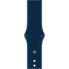 HappyCase Apple Watch Seri 1/2/3/4/5/6/7/8/se/ultra 42MM 44MM 45MM 49MM Kordon Kayış Bileklik Klasik Silikon Blue Horizon