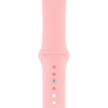HappyCase Apple Watch Seri 1/2/3/4/5/6/7/8/se/ultra 42MM 44MM 45MM 49MM Kordon Kayış Bileklik Klasik Silikon Pembe
