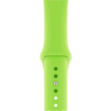 HappyCase Apple Watch Seri 1/2/3/4/5/6/7/8/se/ultra 42MM 44MM 45MM 49MM Kordon Kayış Bileklik Klasik Silikon Açık Yeşil