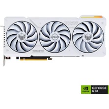 Asus Tuf Gaming Geforce Rtx 4070 Ti Super Oc 16GB GDDR6X 256 Bit Dlss 3 TUF-RTX4070TIS-O16G-WHITE-GAMING 90YV0KF2-M0NA00 Beyaz Ekran Kartı