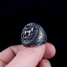 Takı925 Ayyıldız Kurt Model 925 Ayar Gümüş Yüzük