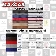 Maxcar Togg T10X Akıllı Oto Paspas Beyaz-Siyah Şerit