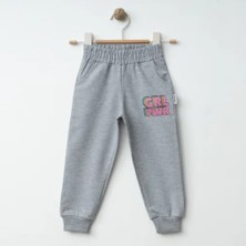 Winimo Eşofman Altı Pwr Girl Baskılı Gri