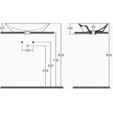 Isvea Sistemay Tezgah Üstü Lavabo 60 cm