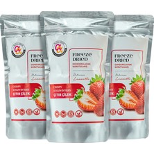 Freeze Dried Çilek -Dondurularak Kurutulmuş - 3'lü Paket 15 gr