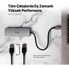 Ttec 4in1 Type C To 4x USB 3.2 Gen1 Çoğaltıcı Çevirici Hub, 5gbps Yüksek Hızlı Veri Aktarımlı Adaptör