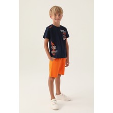 Rolypoly Erkek Çocuk Lacivert Bermuda Takım