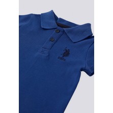 U.S. Polo Assn. Lisanslı Collar Cobalt Erkek Bebek Takımı