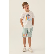 RolyPoly Every Krem Erkek Çocuk Bermuda Takım