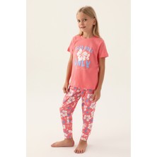 Rolypoly Kız Çocuk Pembe Pijama Takımı