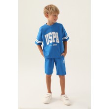 U.S. Polo Assn. Lisanslı Sim Cobalt Erkek Çocuk Bermuda Takım