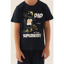 RolyPoly Super Dad Lacivert Erkek Çocuk Kapri Takım