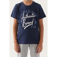 U.S. Polo Assn. Lisanslı Clothıng Koyu Indigo Erkek Çocuk Bermuda Takım